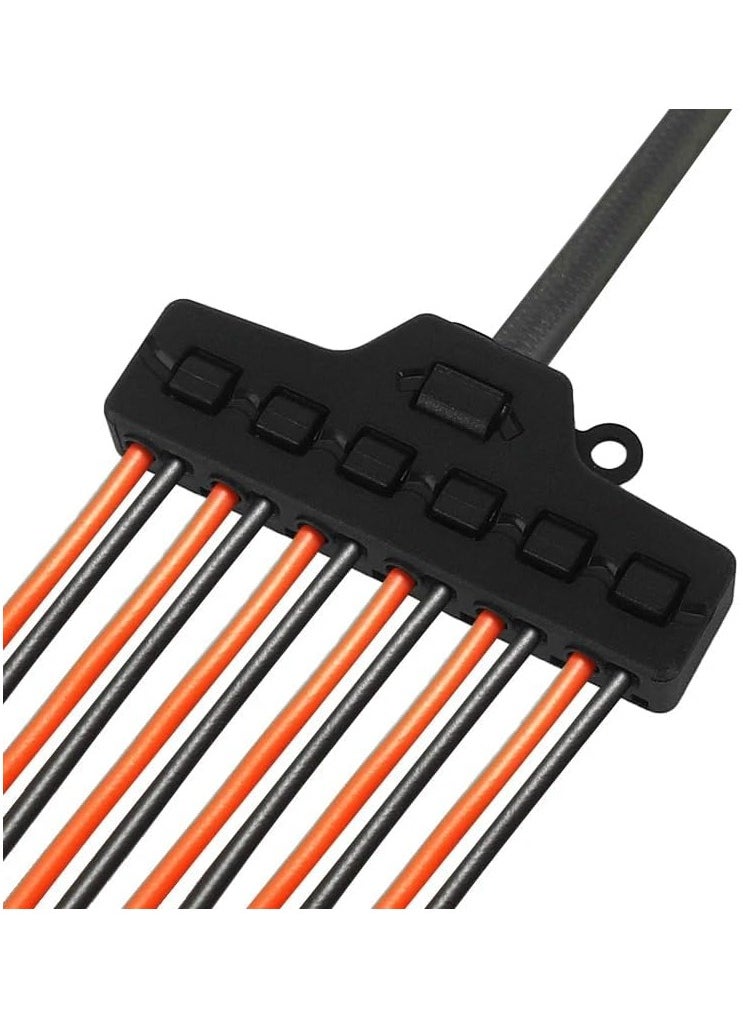 SOLDOUT 6 Ports Out Line Splitter Quick Connect Low Voltage Wire Splitter Distribution Block For Lighting SMD Led Strip Connection Terminal  - Image 2
