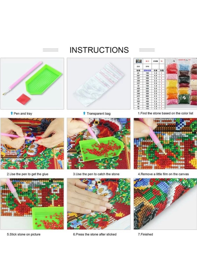STRATEG Diamond Painting 5D DIY Painting By Stones - Image 4