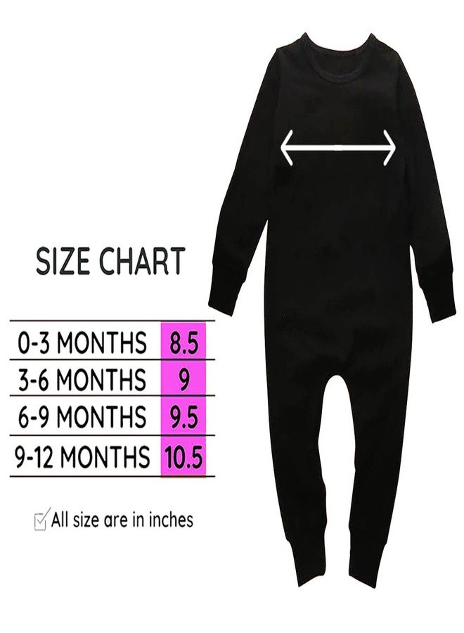 Mott2 New Year Special Black One Piece Coverall Unisex Baby Jumpsuit - New Year Cutie1 (Black, 0-3 Months) - Image 2