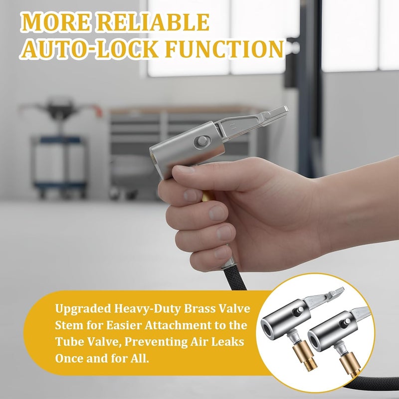 MADGININE 5 Pcs Tyre Inflator Adapter Set with Inflation Needle and Cone Adapters - Image 5