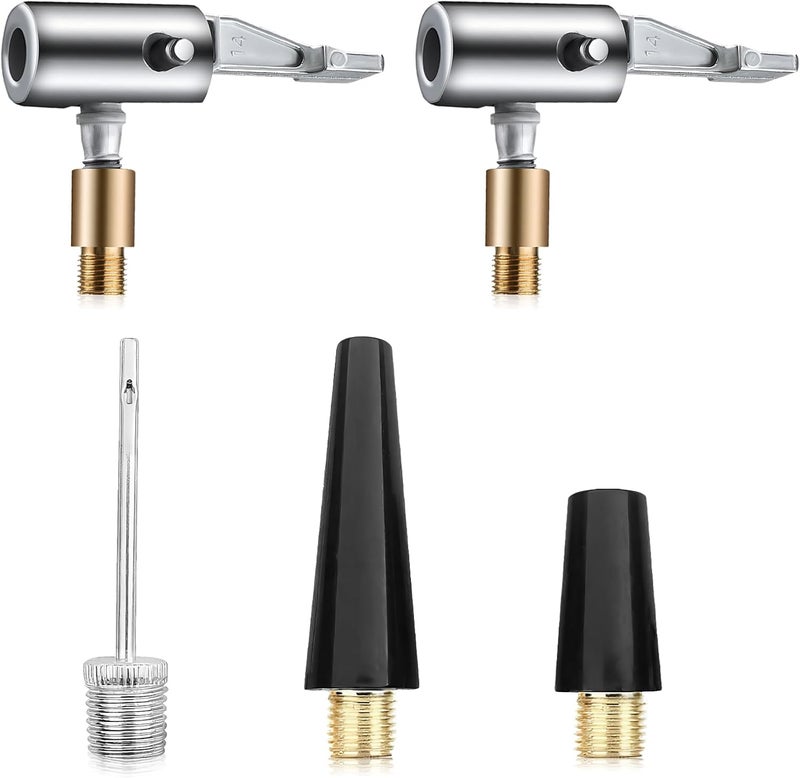 MADGININE 5 Pcs Tyre Inflator Adapter Set with Inflation Needle and Cone Adapters - Image 1