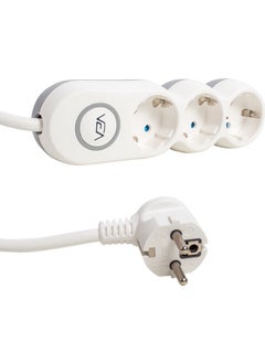 AYT Vea VE2S3S 3-Plus Multiple Socket with Switch 2 Meter Extension Cable 3500 Watt 10 Ampere Copper Cable  - Image 2