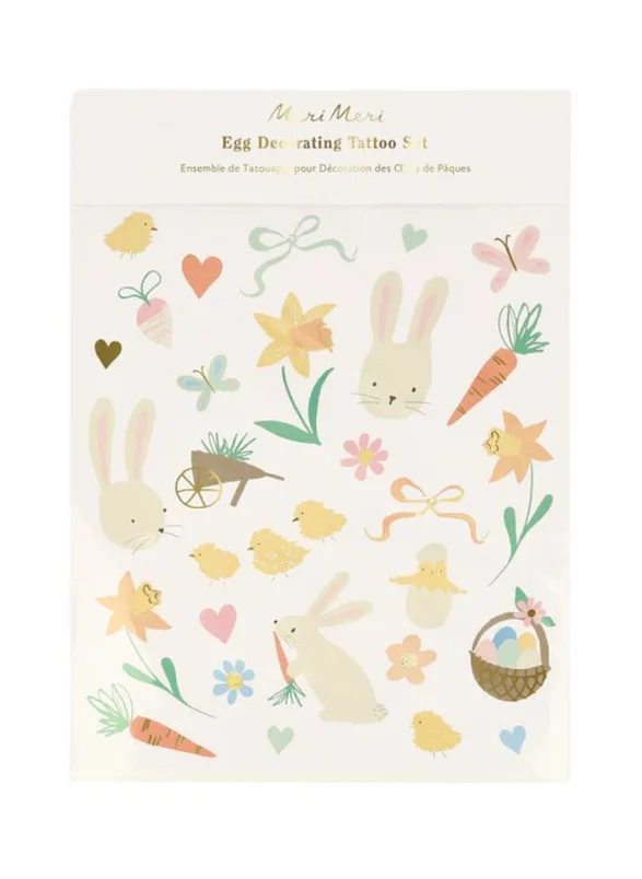 ميري ميري Easter Icons Egg Decorating Tattoo Set