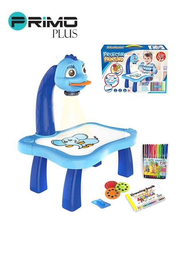 بريمو بلس جهاز بروجيكتور دوار للأطفال قابل للتعديل مع 12 قلم ماركر ملون و24 نمطا لتتبعها - Image 4
