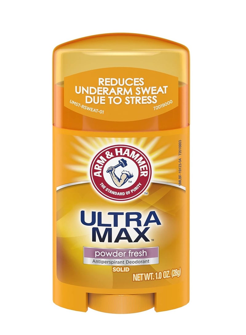 Arm & Hammer Ultra Max Powder Fresh Antiperspirant Deodorant Orange 28g - Image 1