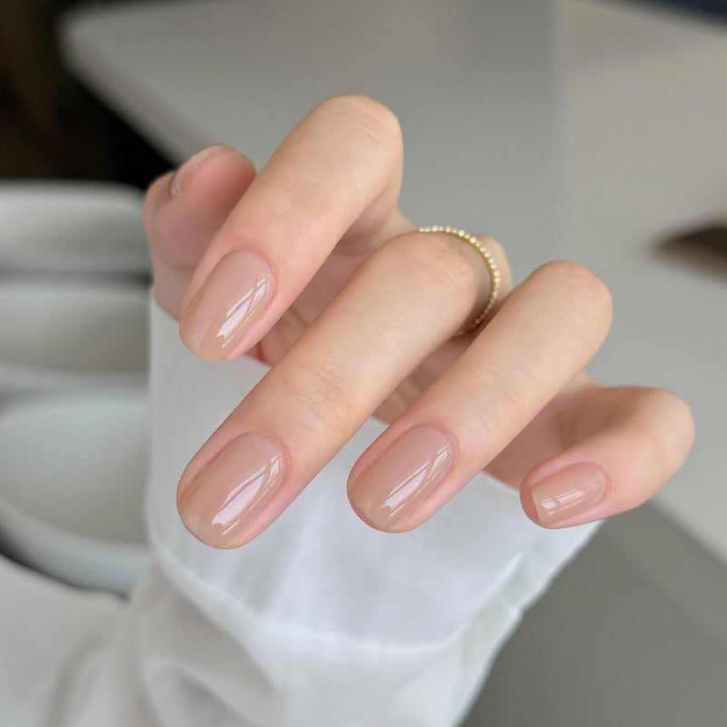 GAOY Nude Jelly Gel Nail Polish, 16ml Sheer Translucent Netural Soak Off Gel Polish, UV Light Cure for Nail Art DIY at Home, 3157 Bare Glow - Image 4