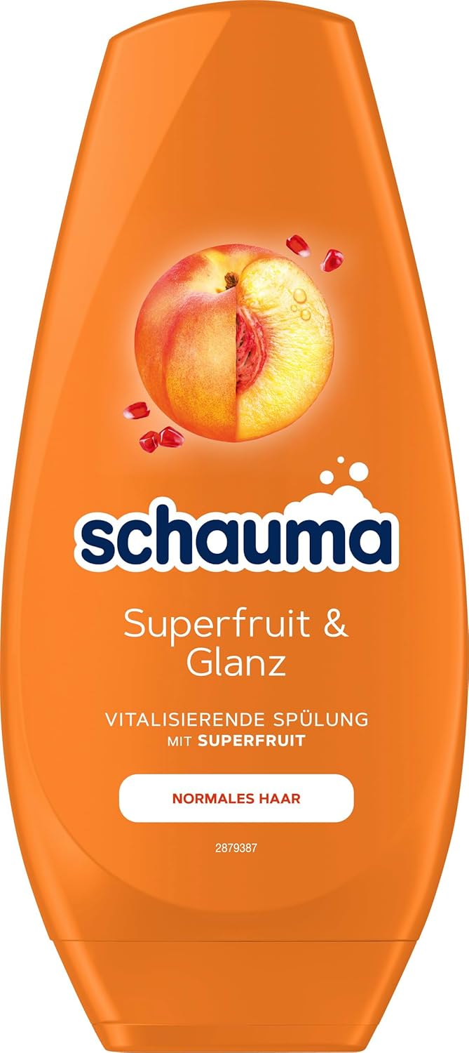 Schauma Schwarzkopf Superfruit Shine Conditioner 1 x 250 ml Revitalising Hair Conditioner with Nourishing Formula Strengthens Hair and Gives a Natural Shine