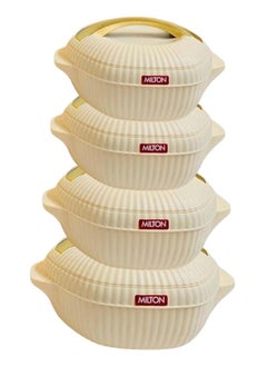 Milton 4 Pieces Plastic & Stainless Steel Food Containers 500ml, 1000ml, 1500ml, 2500ml Model MIL.OYS4  - Image 1