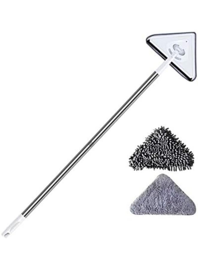 Triangle Cleaning Mop, Extendable Triangle Mop Rotatable Adjustable Cleaning Mops Wall Mop Triangular Microfibre Wall Cleaning Mop Dust Mop Home Wall Ceiling Floor Home Cleaning Mop - Image 1