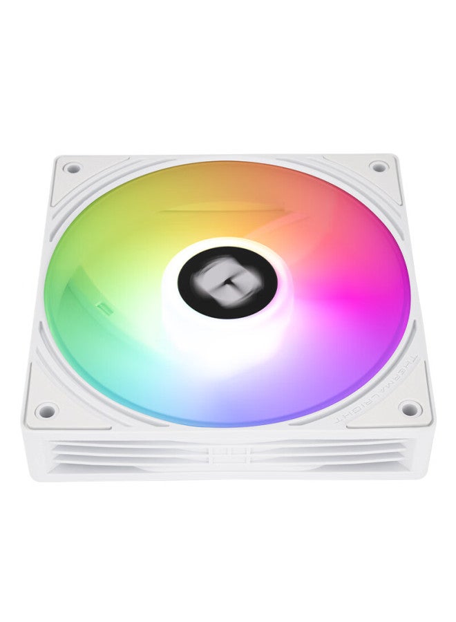 Thermalright Thermalright Tl-N12W-R5-S 12Cm Pwm Case Cooling Fan 2000 Rpm Pwm S-Fdb Bearing 4Pin Pwm 5 Fan Blades Argb Eclipse Rainbow Fan - Image 4