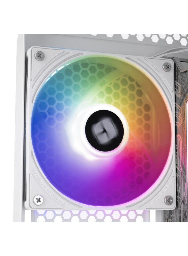 Thermalright Thermalright Tl-N12W-R5-S 12Cm Pwm Case Cooling Fan 2000 Rpm Pwm S-Fdb Bearing 4Pin Pwm 5 Fan Blades Argb Eclipse Rainbow Fan - Image 5