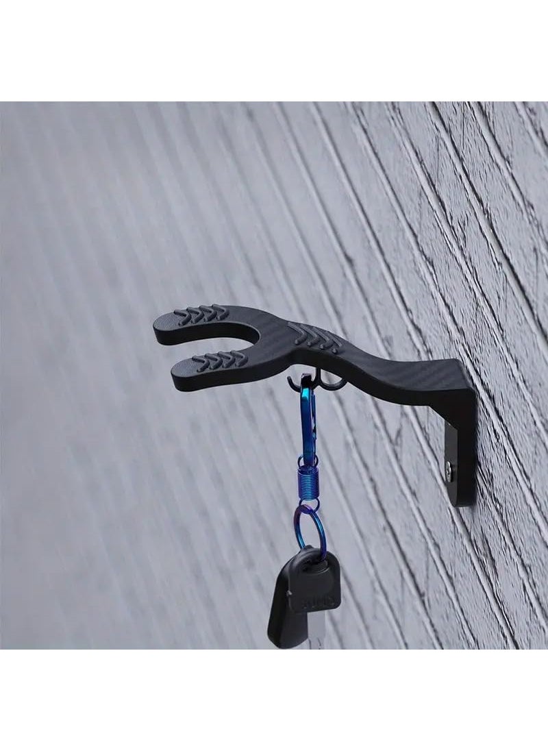 Acube Mart 1Pack Durable ABS Helmet Holder Wall Mount for Scooter Bicycle MultiPurpose Helmet Hanger with Keyring Hook for Storage  - Image 1