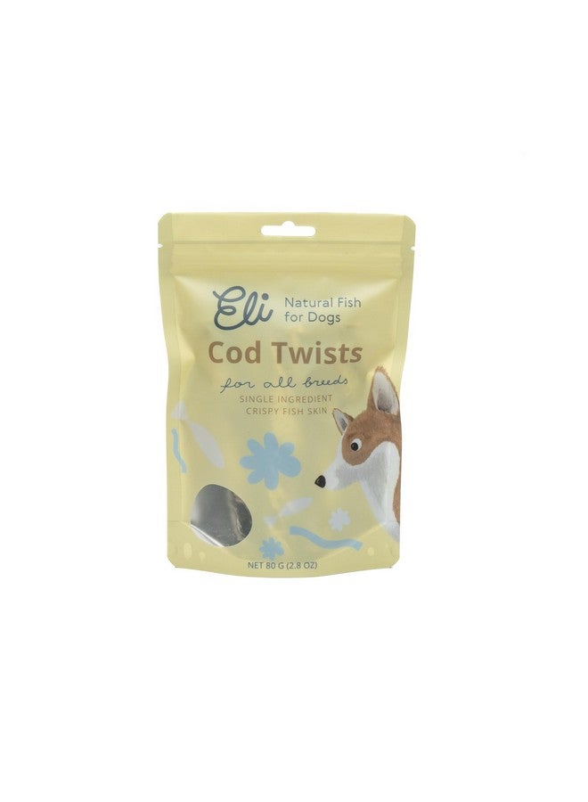 Eli Crispy Cod Skin Twists 2.8 oz - Naturals Premium Dog Treats, Fish Skin Dental Treats, Rich in Protein & Omega 3, Low in Fat, Grain Free, Single Ingredient, Hypoallergenic, Gluten Free, Air Dried - Image 3