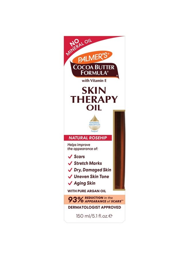 PALMER'S Cocoa Butter Formula Skin Therapy Moisturizing Body Oil With Vitamin E Rosehip Fragrance 5.1 Ounces  - Image 2