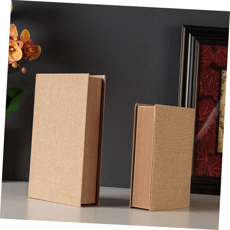 Faux Hollow Book Set For Home Decor Storage Vintage Photo Prop Assorted Color 27x17x5cm - Image 3