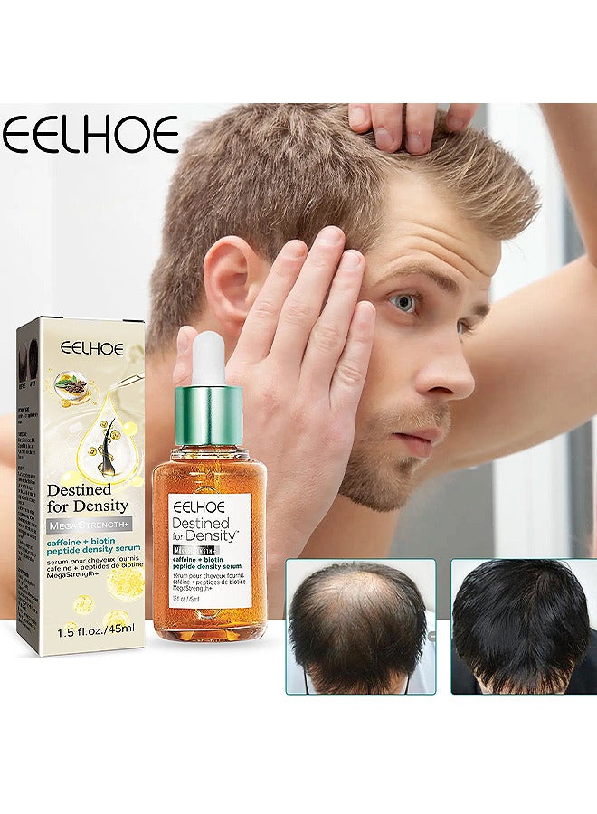 إيلهو مصل نمو الشعر ، زيت إعادة نمو الشعر البيوتين منع تساقط الشعر ويساعد الشعر أكثر سمكا ، أقوى ، علاج الشعر الطويل الرجال والنساء 45 مل - Image 1