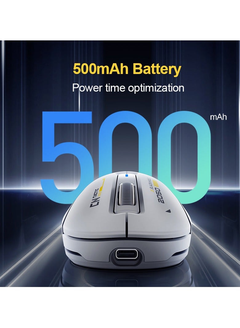 Inphic IN6 Wired and Wireless Gaming Mouse White - Image 5