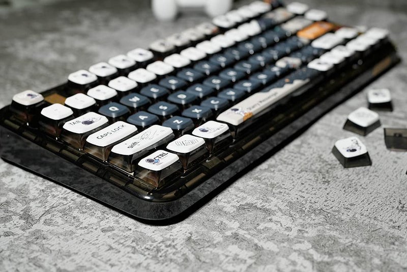 daixiahu PBT Pudding Keycaps, Astronaut Theme, 117Keys Sublimation Keycap Set, ASA Profile Custom for Cherry Gateron MX Switch Mechanical Keyboard - Image 3
