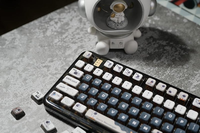 daixiahu PBT Pudding Keycaps, Astronaut Theme, 117Keys Sublimation Keycap Set, ASA Profile Custom for Cherry Gateron MX Switch Mechanical Keyboard - Image 5