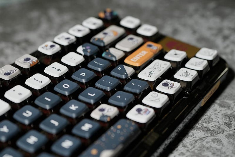 daixiahu PBT Pudding Keycaps, Astronaut Theme, 117Keys Sublimation Keycap Set, ASA Profile Custom for Cherry Gateron MX Switch Mechanical Keyboard - Image 4