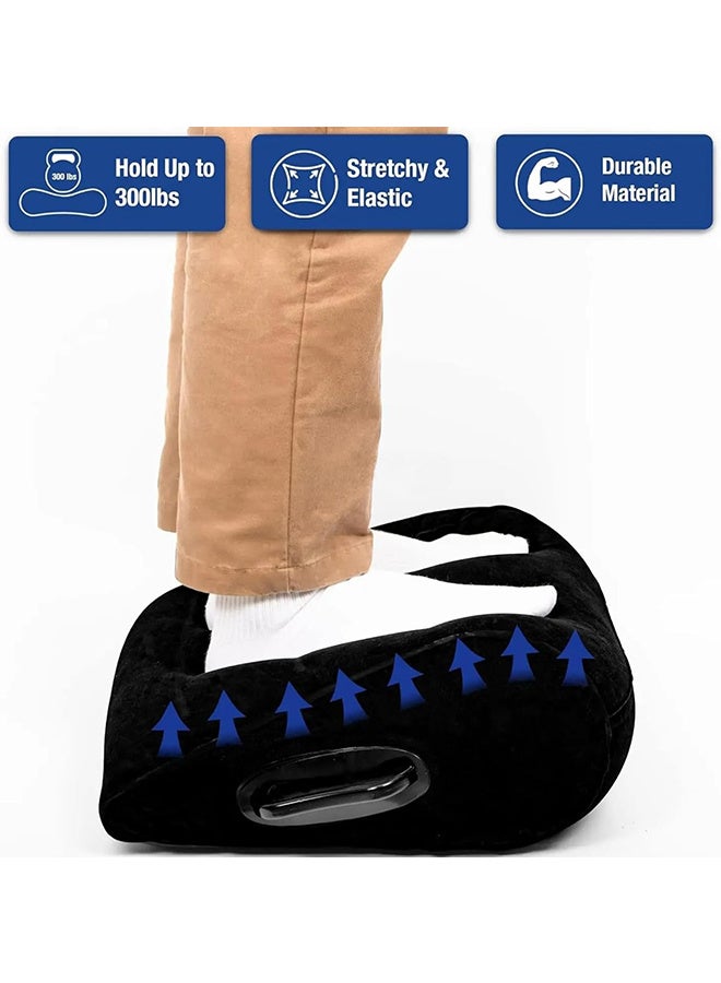 JOUDIYA Leg Positioner Inflatable Wedge Pillow with Air Pump – Elevated Support for Sleeping, Leg Elevation, Pain Relief, and Recovery – Portable and Adjustable for Bed, Sofa, Travel, and Camping - Image 4
