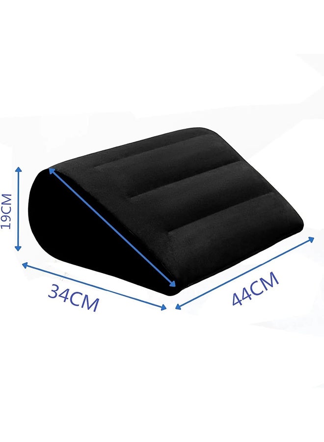JOUDIYA Leg Positioner Inflatable Wedge Pillow with Air Pump – Elevated Support for Sleeping, Leg Elevation, Pain Relief, and Recovery – Portable and Adjustable for Bed, Sofa, Travel, and Camping - Image 2