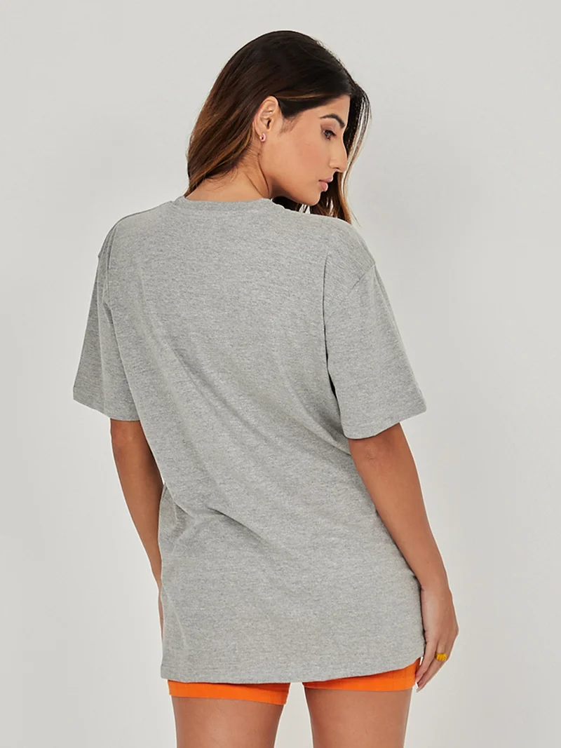 Styli Shorts Sleeves Summer Urban Graphic Oversized Longline Tshirt