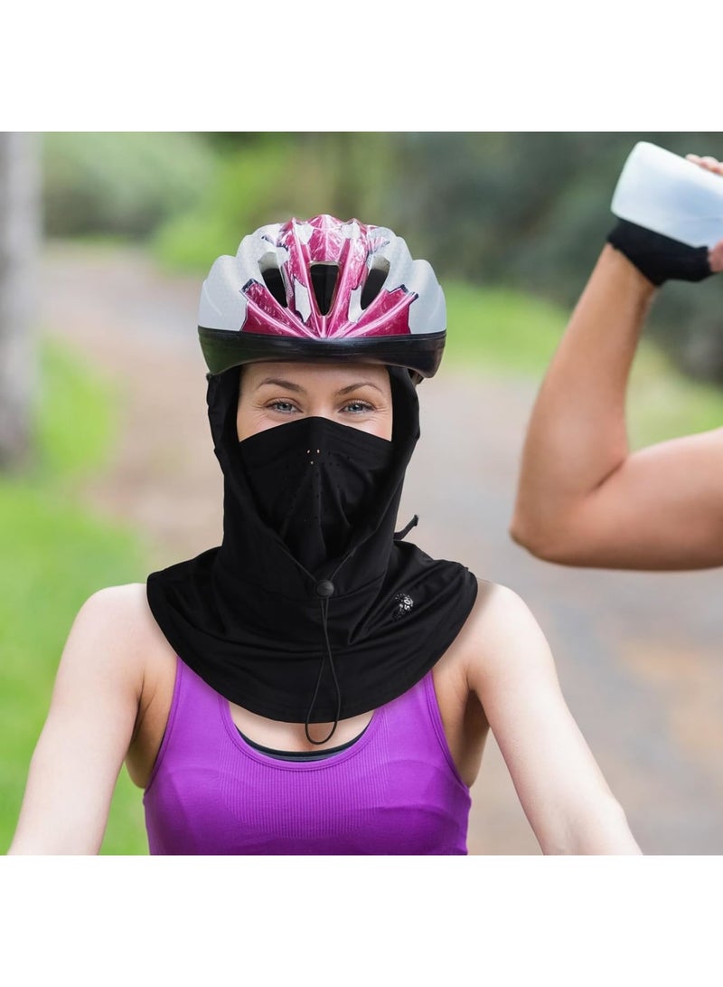 SOLARAE Balaclava Face Mask, Breathable Face Cover for Sun UV Protection, Universal Size Winter Neck Warmer, Windproof Face Mask Full Face for Fishing, Hunting, Cycling, Motorcycling, Ski, Black - Image 4