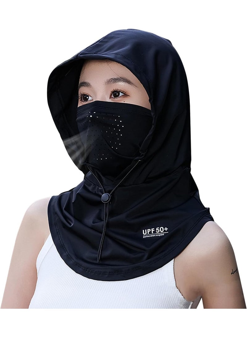 SOLARAE Balaclava Face Mask, Breathable Face Cover for Sun UV Protection, Universal Size Winter Neck Warmer, Windproof Face Mask Full Face for Fishing, Hunting, Cycling, Motorcycling, Ski, Black - Image 1