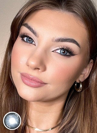 Freshlady Night Storm Blue 14.5mm Yearly Colored Contact Lenses – Unisex Cosmetic Lenses, Natural Mixed-Race Look, Soft & Comfortable, Perfect for Parties, Makeup & Fashionable Daily Wear - view 2