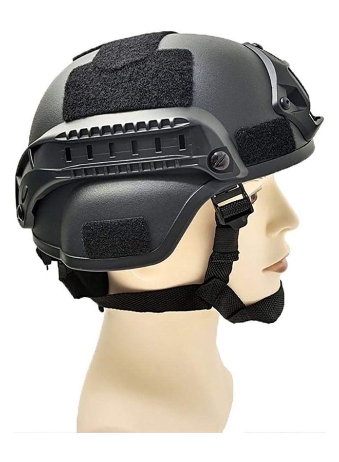 DUNISO Tactical Riding Helmet，Outdoor Adjustable Padded Helmet,Fast Helmet with Ear Protection and Side Rail，Suitable for Outdoor Sports,Black - Image 4