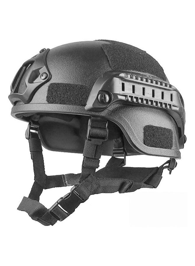 DUNISO Tactical Riding Helmet，Outdoor Adjustable Padded Helmet,Fast Helmet with Ear Protection and Side Rail，Suitable for Outdoor Sports,Black - Image 1
