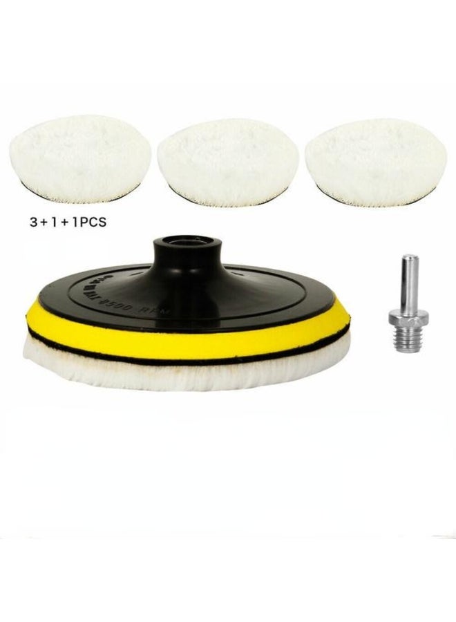 Generic Car Polishing Kit with 5pcs 100mm Buffing Pads 