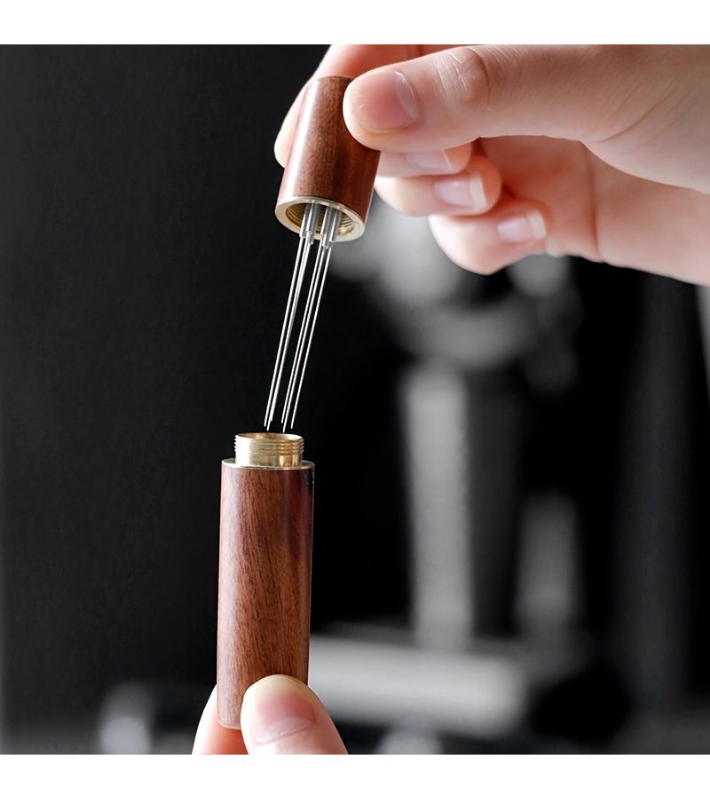 Rosewood Stainless Steel Espresso Coffee Powder Tamper Distributor WDT Stirrer - Image 5