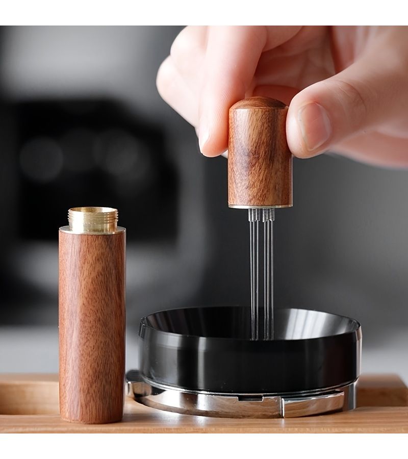 Rosewood Stainless Steel Espresso Coffee Powder Tamper Distributor WDT Stirrer - Image 3