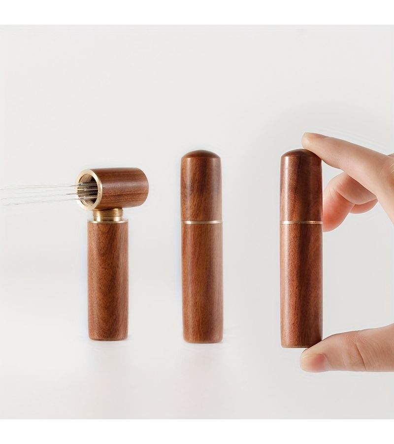Rosewood Stainless Steel Espresso Coffee Powder Tamper Distributor WDT Stirrer - Image 4
