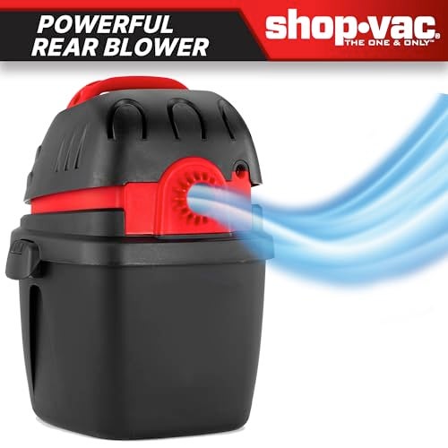SHOPVAC Shop-Vac 9303511 2.5 Gallon Wet Dry Vacuum, 2.5 Peak HP, 1.25 Inch Diameter x 4 Foot Hose, 12 Ft Cord Length, Wall Mounted, Includes Filters, Ideal for Jobsite, Garage, Car & Workshop - Image 4