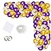 LUDEOU Purple Gold Balloon Garland Arch Kit Different Sizes Purple and Gold Balloons Purple Gold Birthday Decorations for Women 30th 40th 50th 60t 70th Birthday Purple Anniversary Graduation Party - Image 4