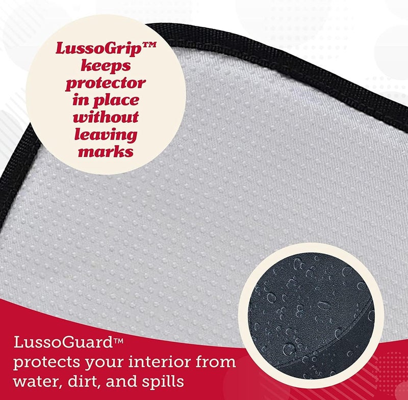 The Car Seat Protector for Child, Non-Slip Waterproof Car Seat Protector for Leather Seats with Thick Padding and 2 Mesh Storage Pockets, Baby Seat Protectors Under Carseat (Black) - Image 4