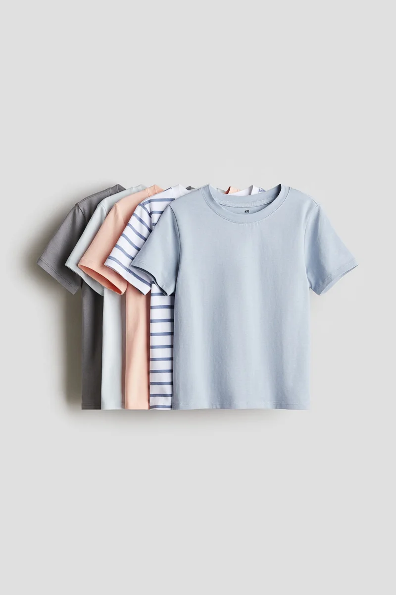 H&M 5-pack cotton jersey tops