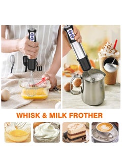 Hand Blender 6-in-1 Immersion Blender Handheld 800W Motor Electric Whisk 304 Stainless Steel Whisk,Frother, Chopper Bowl, Measuring Beaker 12 Speed Stick Blender for Kitchen, Baby Food - pzsku/Z2F18E4D917938FF31777Z/45/_/1726105966/8c4aef27-df20-42b3-a735-fc9921b60269