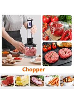 Hand Blender 6-in-1 Immersion Blender Handheld 800W Motor Electric Whisk 304 Stainless Steel Whisk,Frother, Chopper Bowl, Measuring Beaker 12 Speed Stick Blender for Kitchen, Baby Food - pzsku/Z2F18E4D917938FF31777Z/45/_/1726105967/392c0573-1ed9-4ce7-bc4b-58dbe56c36eb