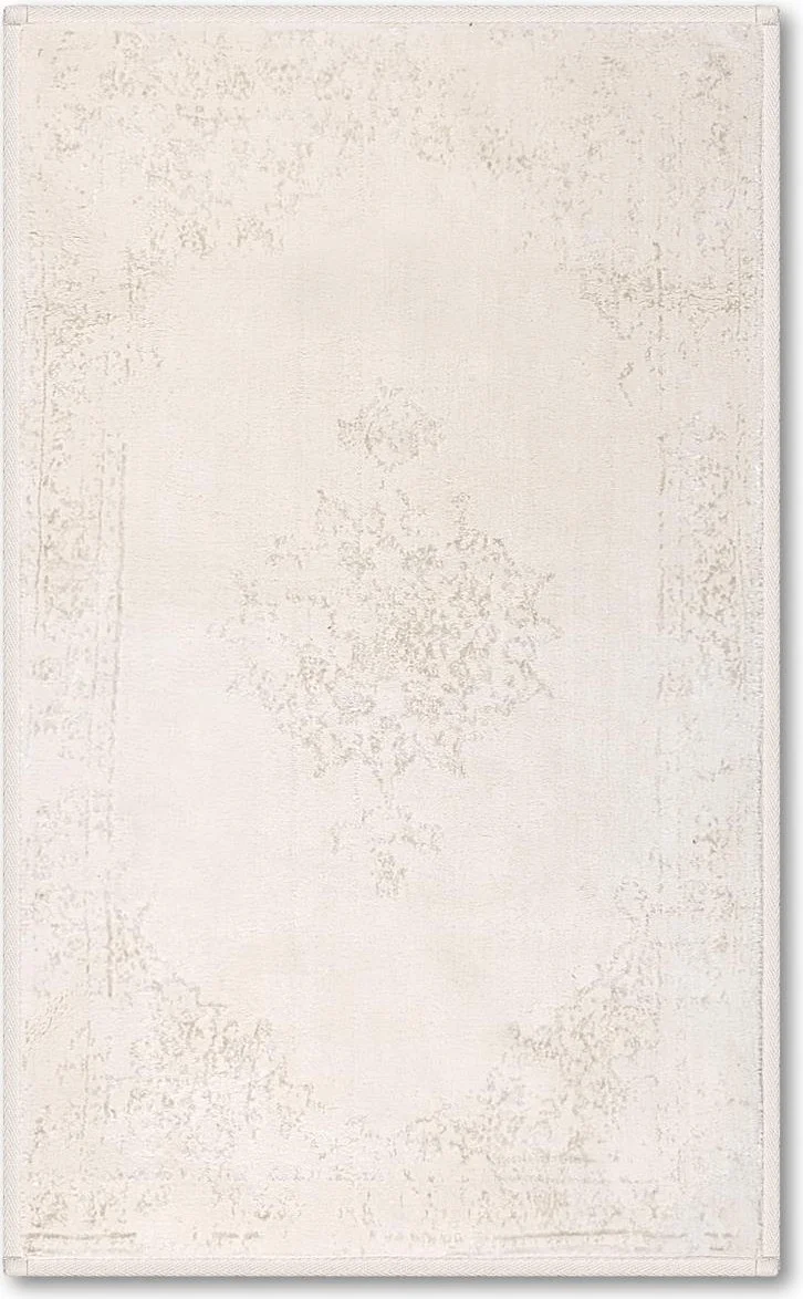 Bluenity Aegean Vintage Natural Cotton Bath Mat 50X80 cm - Ecru