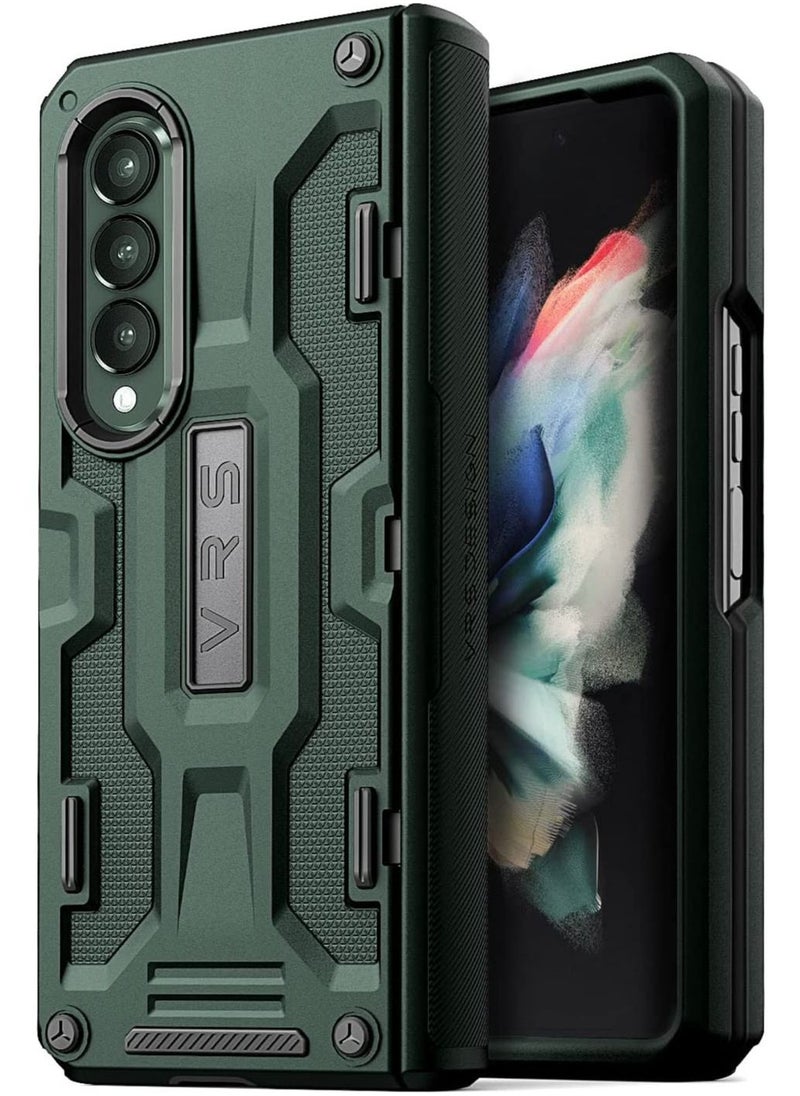 VRS Design Terra Guard Hinge Protection Case Cover For Samsung Galaxy Z Fold 3 5G 2021 Dark Green  - Image 1