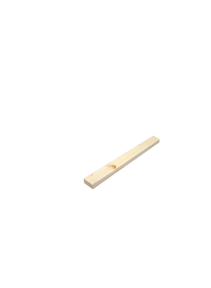 White Wood 1" X 2" X 6.5 FT - Image 1