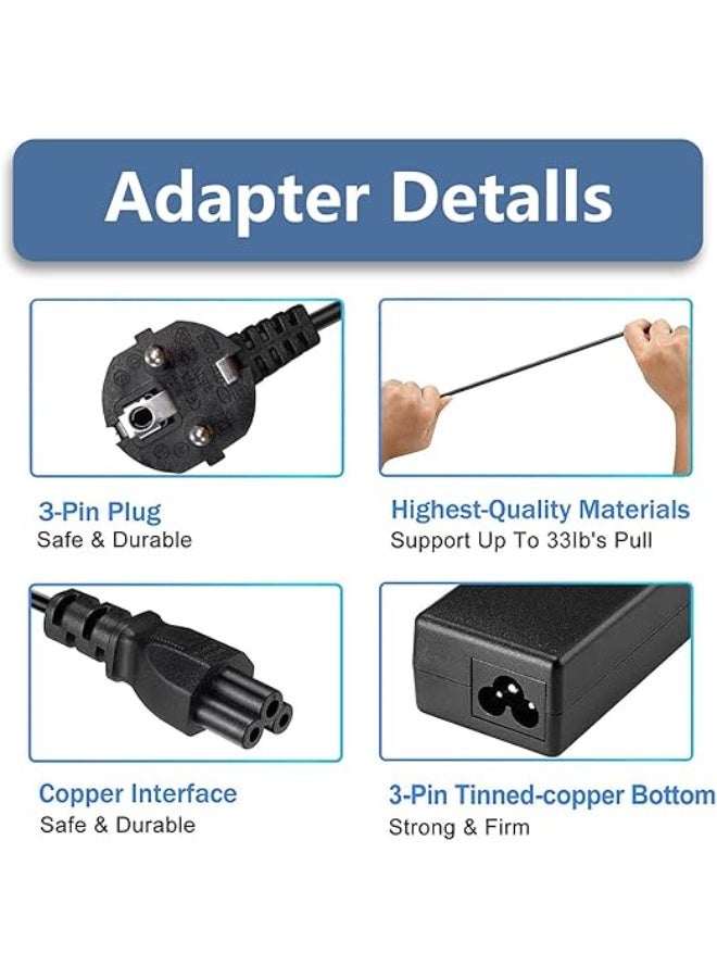 شاحن لابتوب قوي وعالي الأداء – 65W/45W عملي وسهل الاستخدام – مناسب لأغلب أجهزة اللابتوب - Image 2