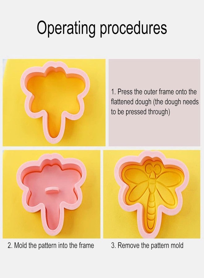 Skytail 8pc Insect Cookie Cutters 3D Butterfly Snail Lady Bug Honeybee Biscuit Cutters for Baking Chocolate Fondant Cake Decoration Pastry Cutter Party Treats Cookie Stamps - Image 3