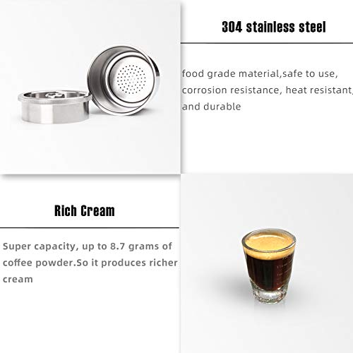 capsulone coffee capsule fit for illy coffee machine maker stainless steel capsule pod reusable filters X Y type and PP tamper - Image 3