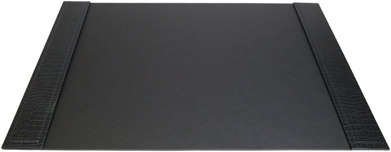 Dacasso مجموعة مكتب دكاسو جلد تمساح أسود منقوشة 3 قطع - Image 1