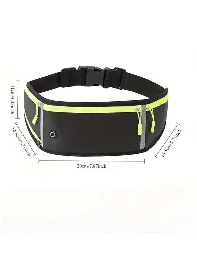 Rose Red Shockproof Waist Bag For Outdoor Cycling Running Sports Lightweight - Image 3